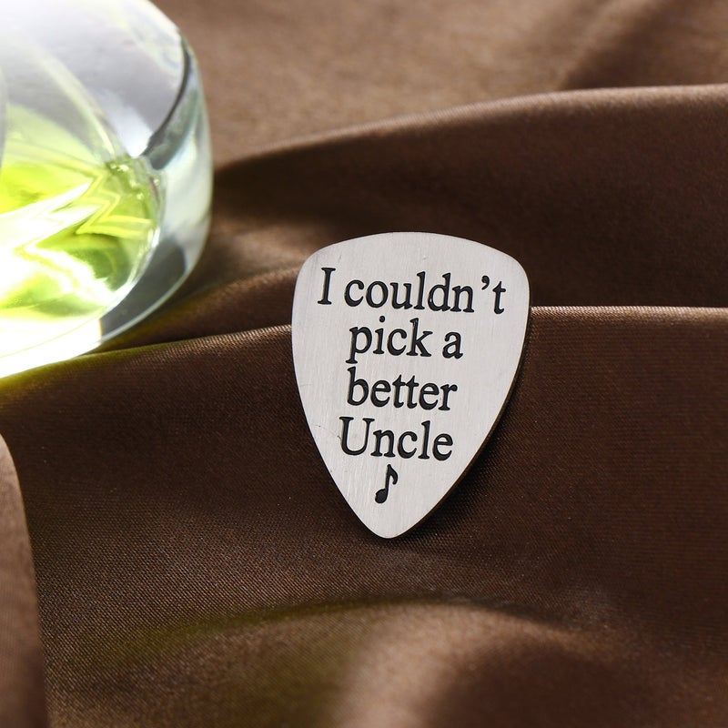 YeeQin I Couldnâ€™t Pick A Better Uncle Musical Guitar Pick Jewelry Gift for Uncle - Image 3